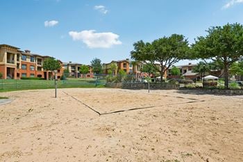 Sand volleyball court